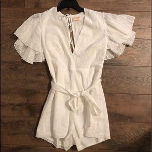 Showpo White Romper (“Little Rebels Playsuit”)